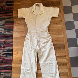 Short Sleeve Jumpsuit - Vintage Tee Off-White